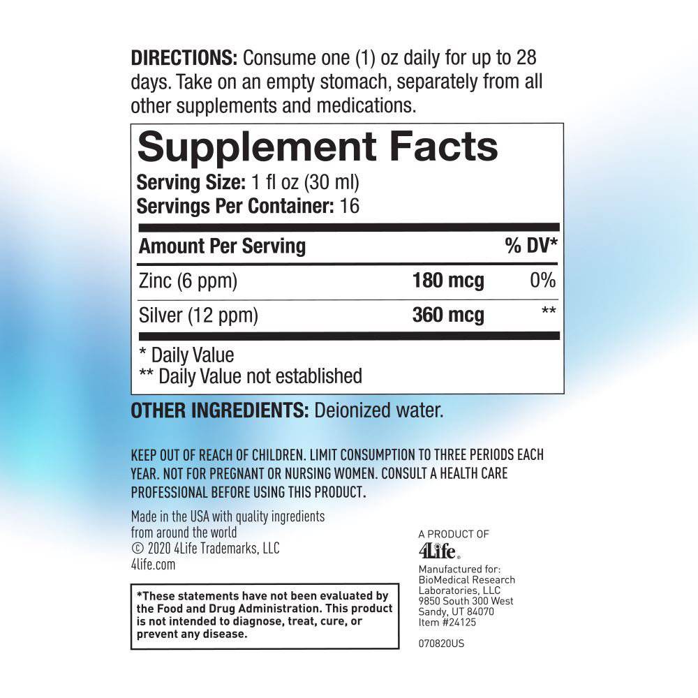 Zinc Factor™ - 4Life Transfer Factor Products